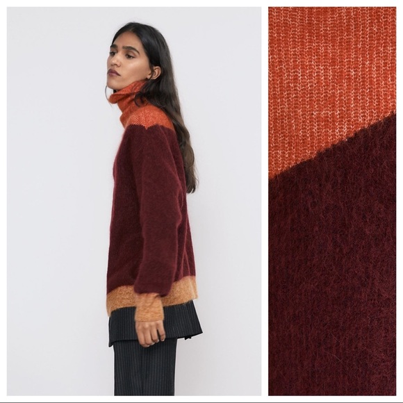 NWOT. Zara Mohair/Wool Knit Sweater. Size M. - Picture 2 of 8